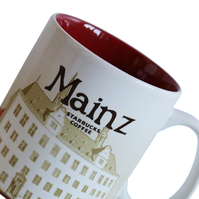 [德国美因茨]星巴克(Starbucks)Mainz美因茨城市主题陶瓷马克杯 414ml 星巴克杯子 德国进口