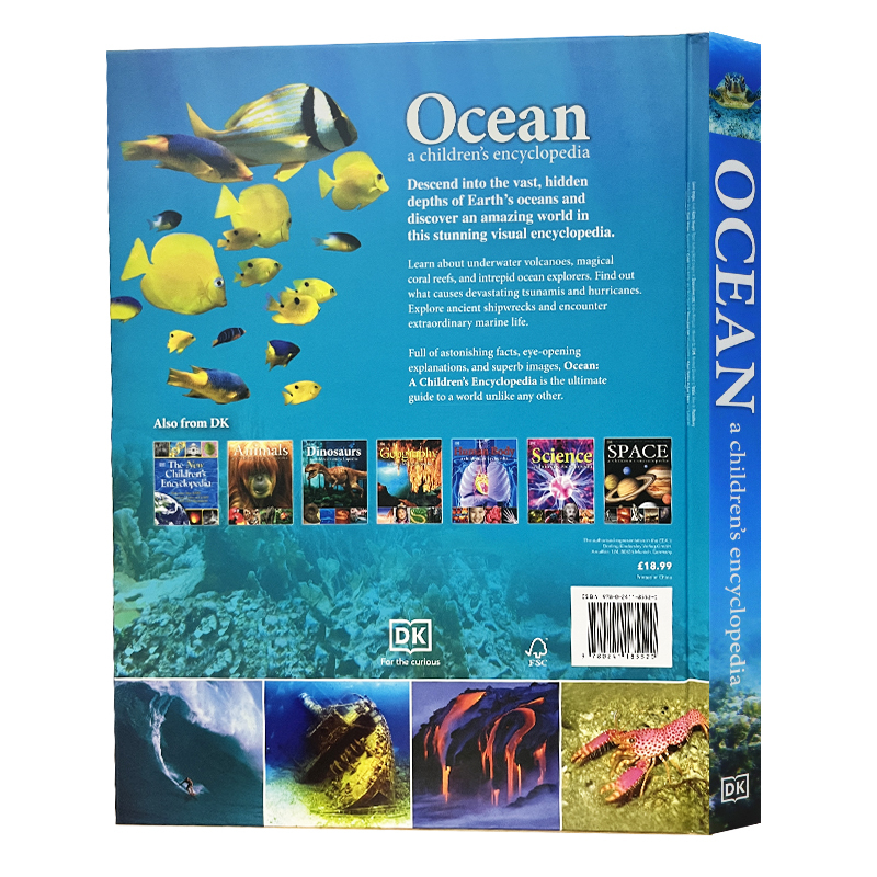[正版]DK 海洋儿童百科全书 Ocean A Children’s Encyclopedia 英文原版 海洋生物启蒙