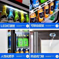 【品牌自营】乐创（lecon）800L单门展示柜冷藏保鲜立式冰柜双门商用冰箱饮料超市冰柜水果厨房陈列柜点菜柜冷柜