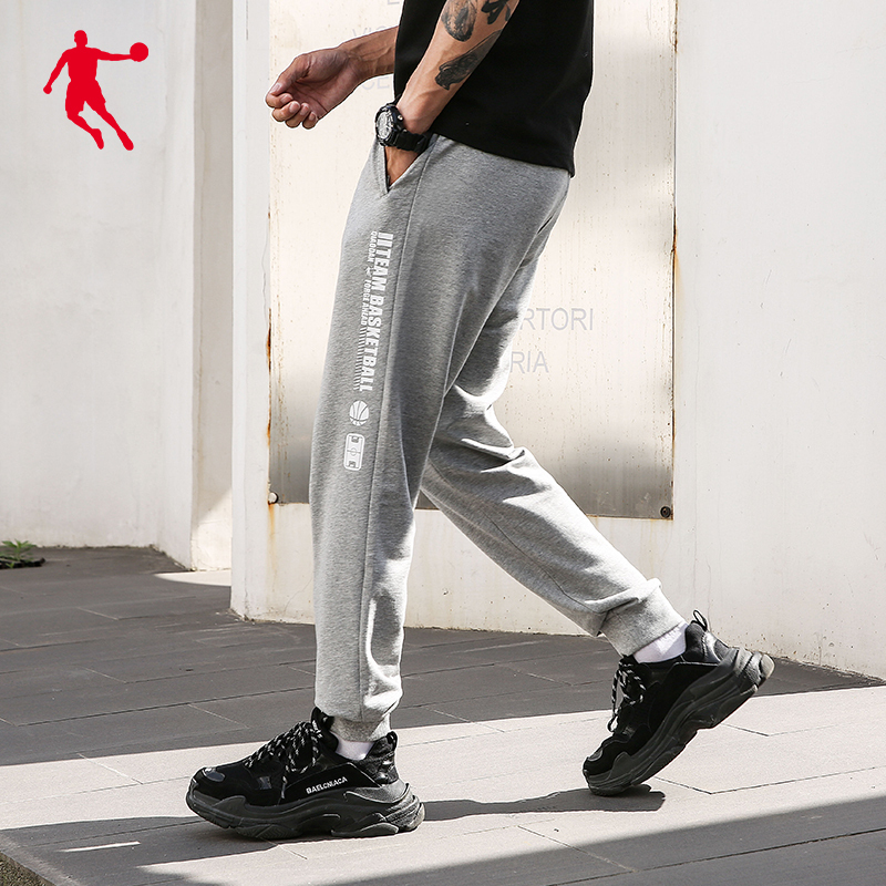 乔丹运动裤男裤国潮2022秋季新款束脚长裤卫裤宽松跑步休闲裤子男