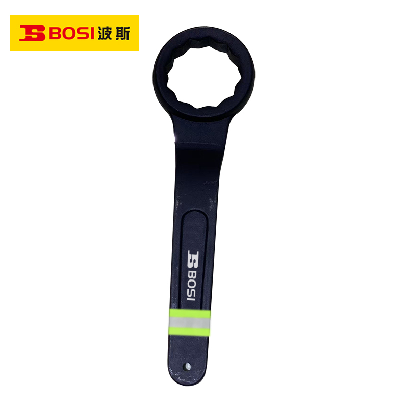 波斯(BOSI) 荧光系列单头梅花扳手 27mm 把高清大图