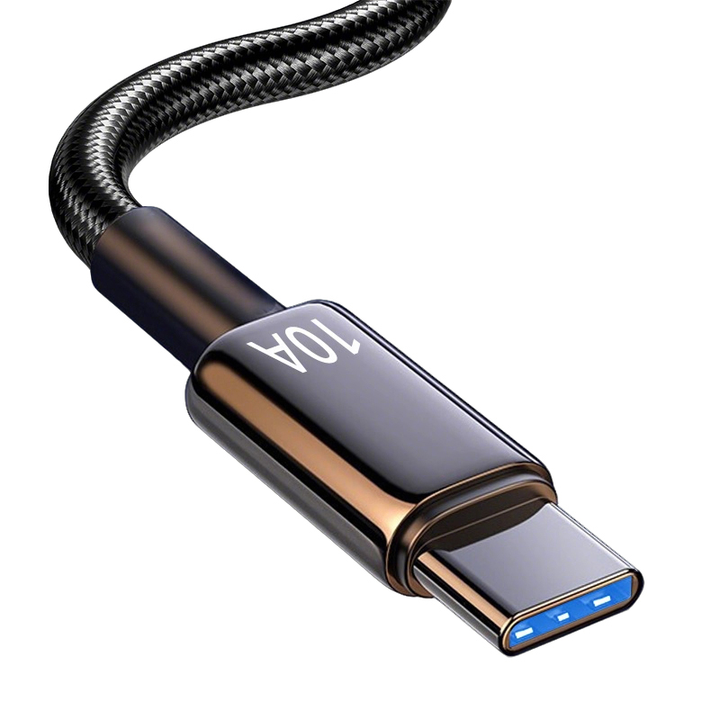 正品Type-C数据线240W超级快充10A适用华为p70mate60pro荣耀v50小米VIVOPP通用手机编织闪充电高清大图