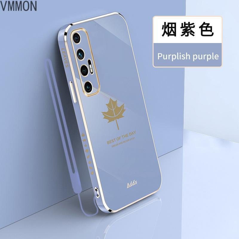 VMONN小米10手机壳网红女款枫叶小米10s直边电镀硅胶软壳10pro手机套潮牌男10青春个性情侣镜头全包防摔保护