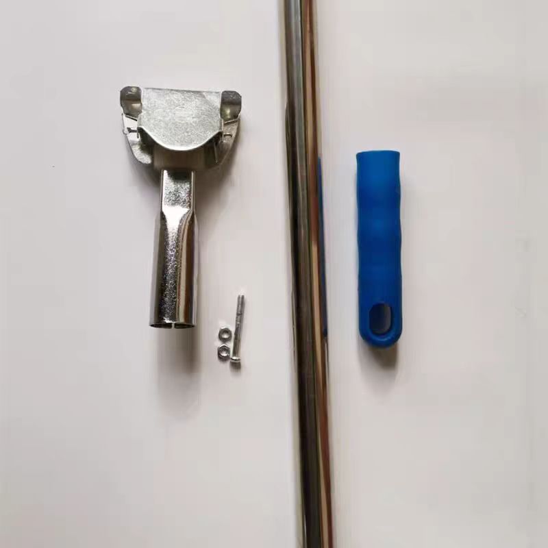 泰洁尘推单杆拖把杆通用替换平板拖把配件大全地拖布墩布不锈钢排拖杆杆长1.35m高清大图
