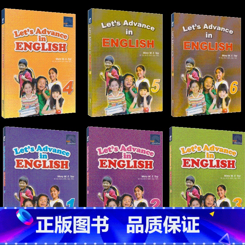 进阶英语 1-6年级 【正版】SAP Let's Advance in English 1-6年级进阶英语6册套装 7-