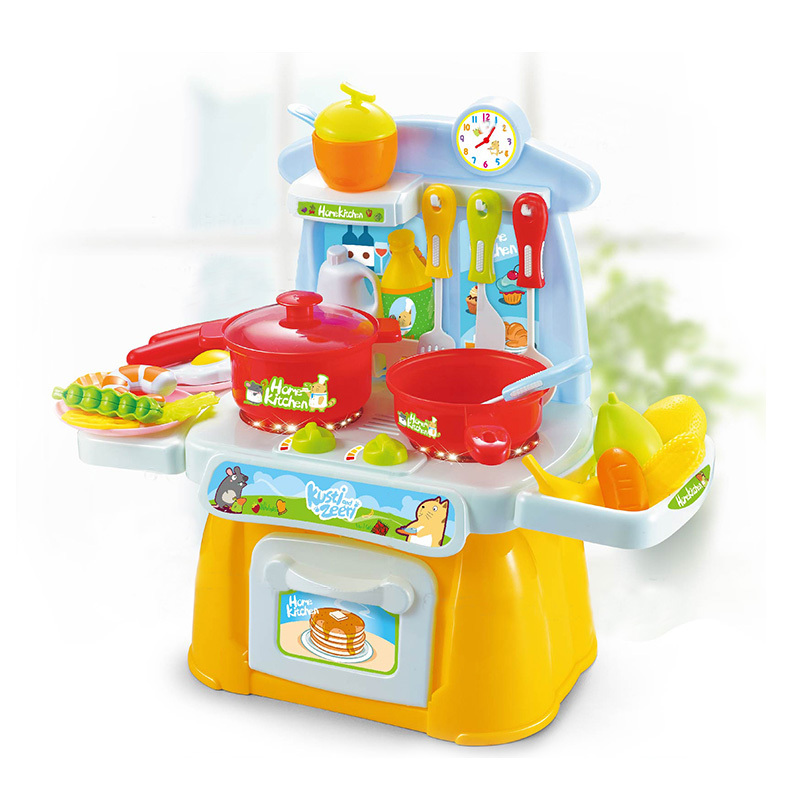 比爱儿童过家家厨房玩具套装过家家玩具儿童厨具儿童玩具厨房5551