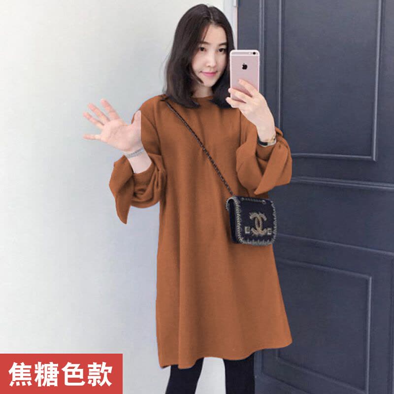 迪鲁奥(DILUAO)孕妇秋冬装套装时尚款2021新款毛衣孕妇宽松上衣休闲商务外出孕妇裙图片