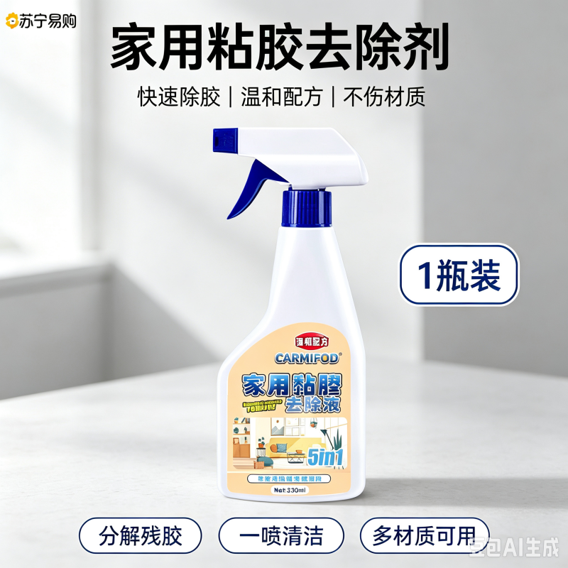 CARMIFOD 不干胶去除剂300ml多功能清除胶剂家用万能强力去胶神器清除剂解胶剂汽车玻璃去双面胶不干胶高清大图