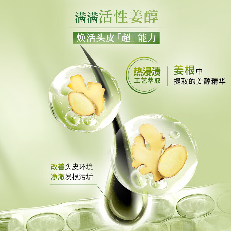 Schwarzkopf施华蔻生姜精华洗发露持久控油清爽蓬松洗发水无硅油洗头膏600ml
