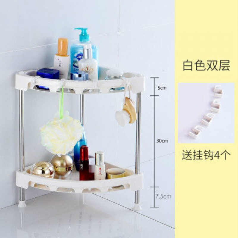 厨房置物架调料架三角落地架浴室客厅收纳架转角架多层可选