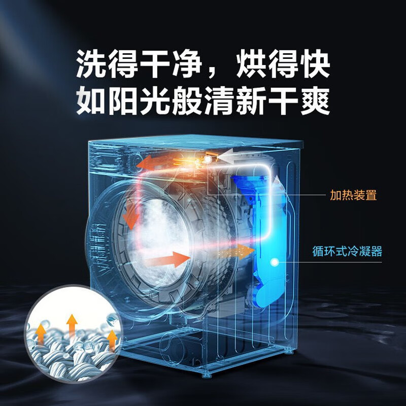 小天鹅(LittleSwan)洗烘一洗衣机10公斤变频银离子消毒家用洗衣机全自动变频洗衣机大容量节能