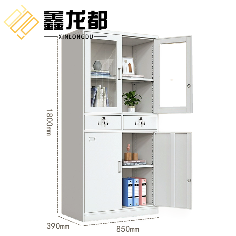 鑫龙都 铁皮柜中二斗1.8米台