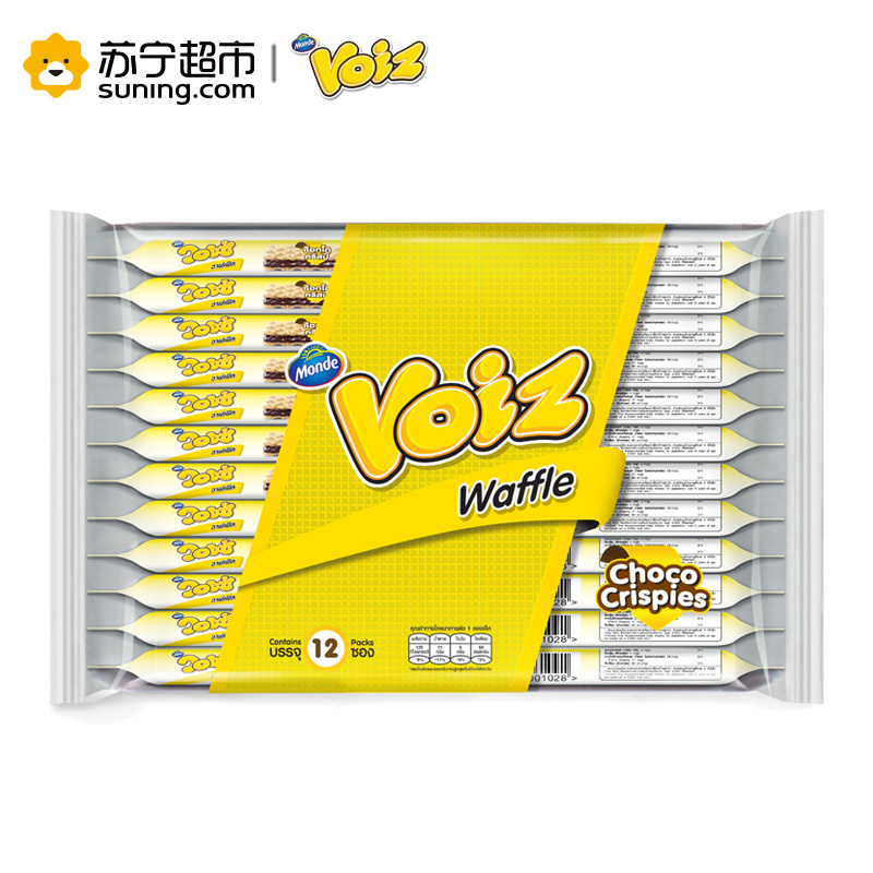 唯思巧克力脆米味 夹心华夫饼干