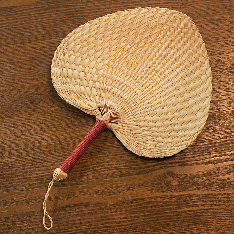 手工编织大蒲扇老式夏季圆形蒲扇带流苏中国风蒲扇子古典精编红把宝宝