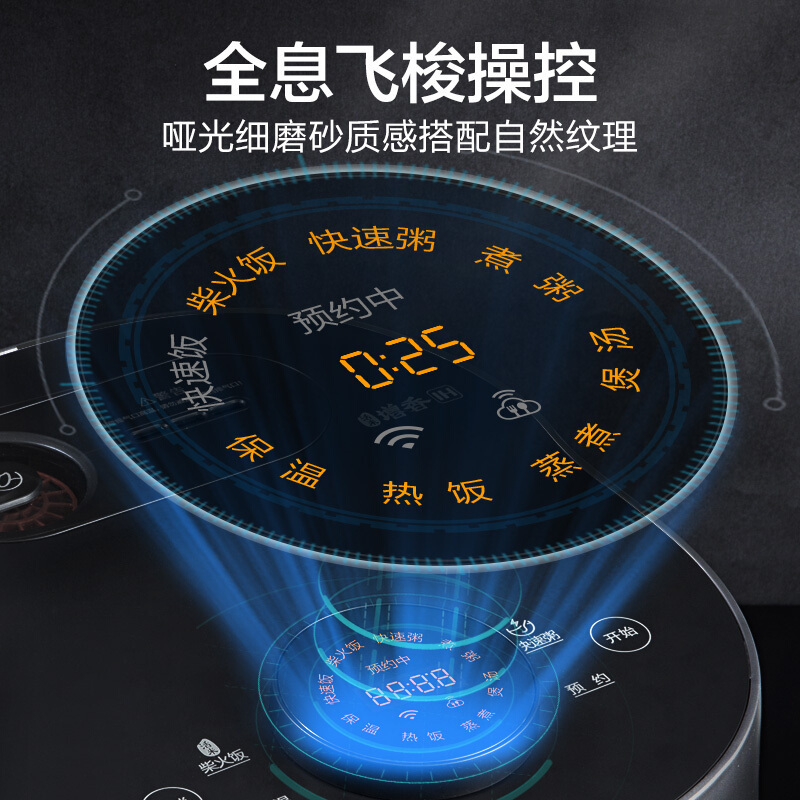 美的(Midea)纤V电饭煲家用4L活米增香IH加热智能家电多功能不粘锅电饭锅FB40Q9-608M(推荐2-6人)