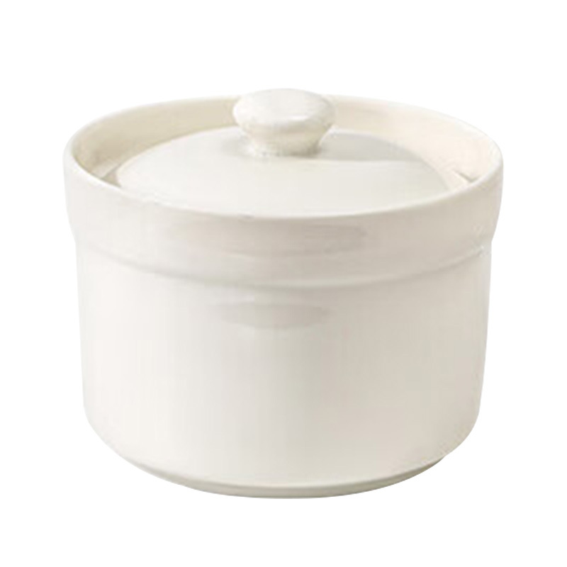 美厨陶瓷碗450ml隔水直身单盖小炖盅小巧精致MCTC3181