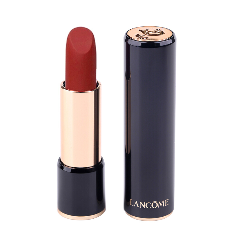 LANCOME兰蔻196小蛮腰 显白不挑皮哑光丝绒雾面唇膏持久橘调胡萝卜色 196#朱砂橘 3.4g高清大图
