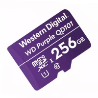 西部数据(WD)256GB TF卡 手机内存卡 行车记录仪/安防监控专用视频存储卡 耐用型CLASS 10