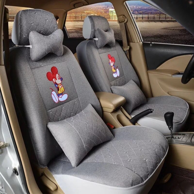 雪佛兰新赛爱唯乐驰乐风赛3亚麻汽车座套四季通用