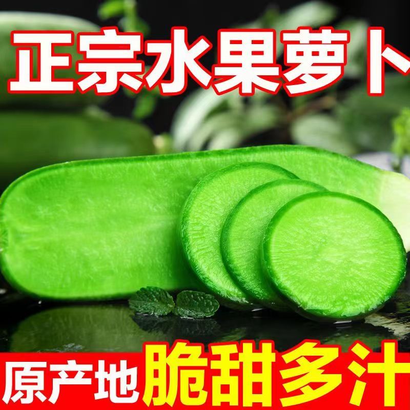 五个农民 水果绿萝卜 2.5千克 脆甜清香、自然成熟