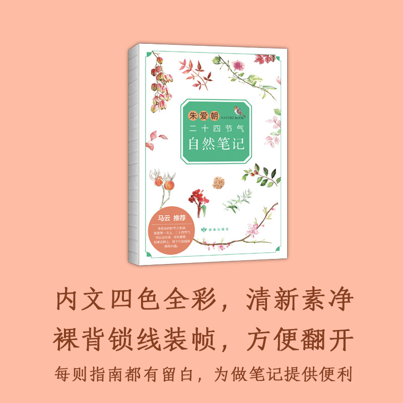 朱爱朝给孩子讲二十四节气3册 [正版]朱爱朝二十四节气自然笔记 马云 二十四节气 自然观察 小学生书目 课外阅高清大图