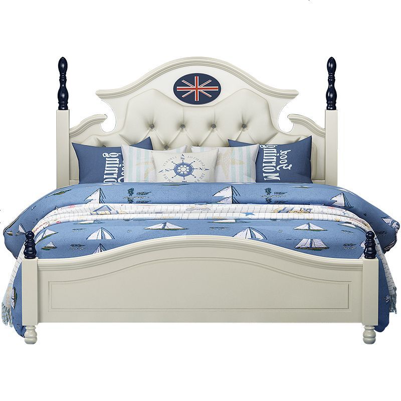 欧式儿童床男孩单人床女孩公主床小孩床15米儿童房家具组合套装