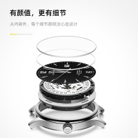 [支持后盖定制刻字服务]天王表手表 男士手表昆仑系列正品防水机械表商务钢带男表简约休闲腕表5845