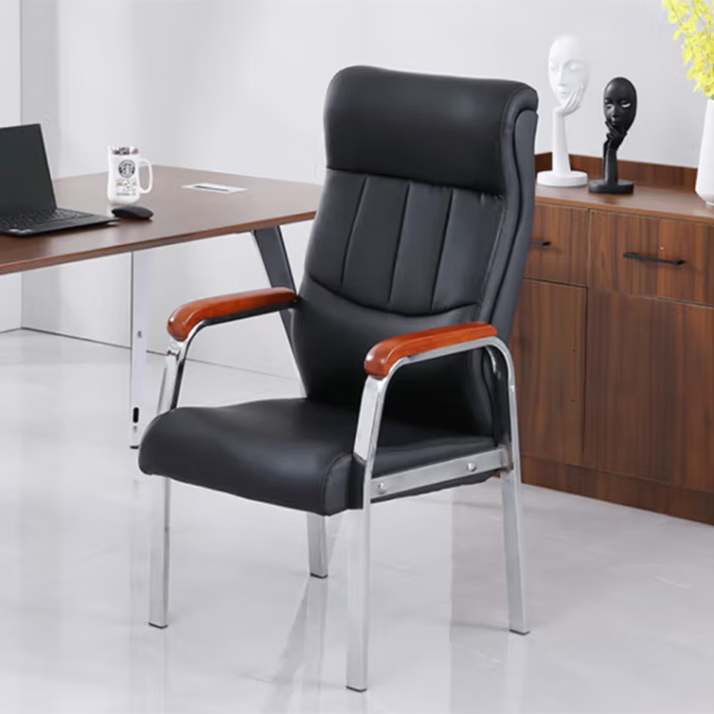 晋舰皮质会议椅椅子电脑椅办公椅会议培训椅网布椅弓形椅职员座椅H-4高清大图