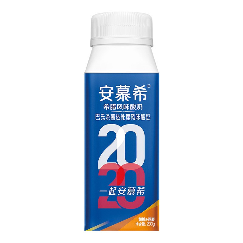 伊利 安慕希希腊风味酸奶 黄桃+燕麦 200g*10盒