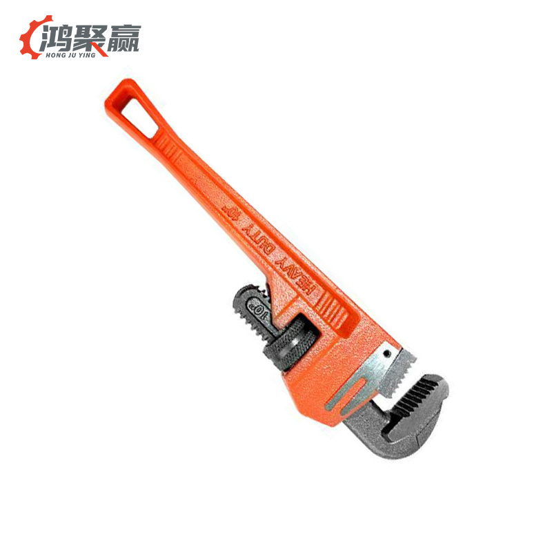 鸿聚赢 管钳 10寸-橙色 把高清大图