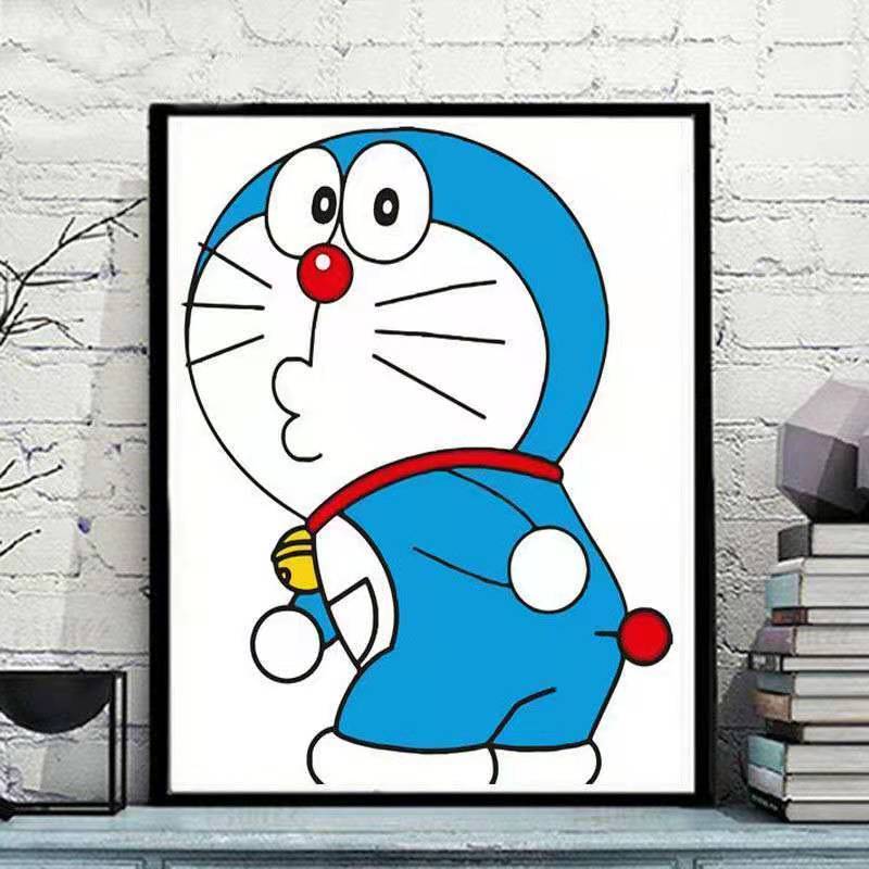 diy数字油画手工填色油画生日礼物女创意少女人物油彩客厅装饰画 106