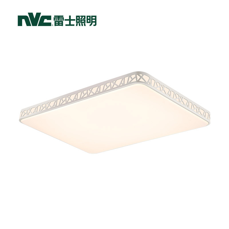 雷士照明（NVC）LED吸顶灯客厅灯卧室灯饰灯具 简约现代长方形亚克力108W遥控无极调光适用面积20-30平方米