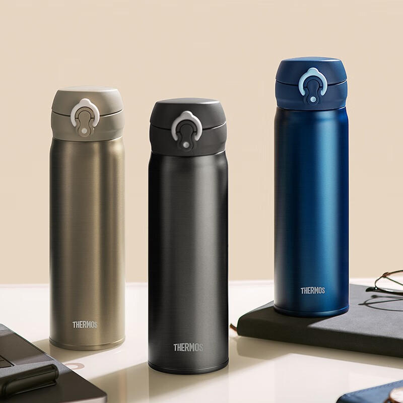 膳魔师（THERMOS）钛杯Ti保温杯纯钛保温杯商务办公男士保温杯500ml生日礼物TCTG 深海蓝500ml高清大图