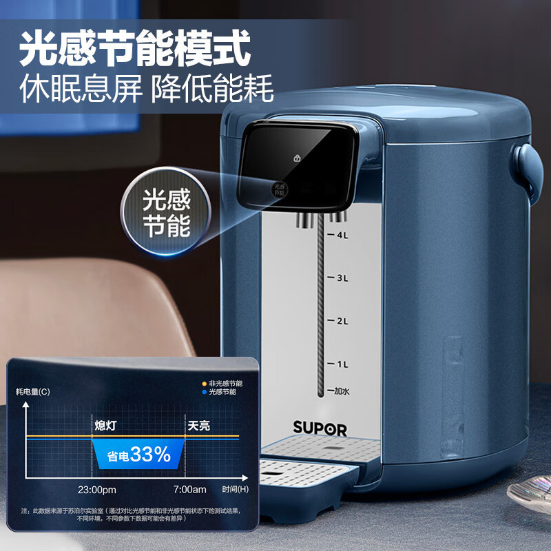 苏泊尔(SUPOR)电热水瓶热水壶智能316L饮水机家用电热水瓶保温一体自动烧水壶SW-50T103