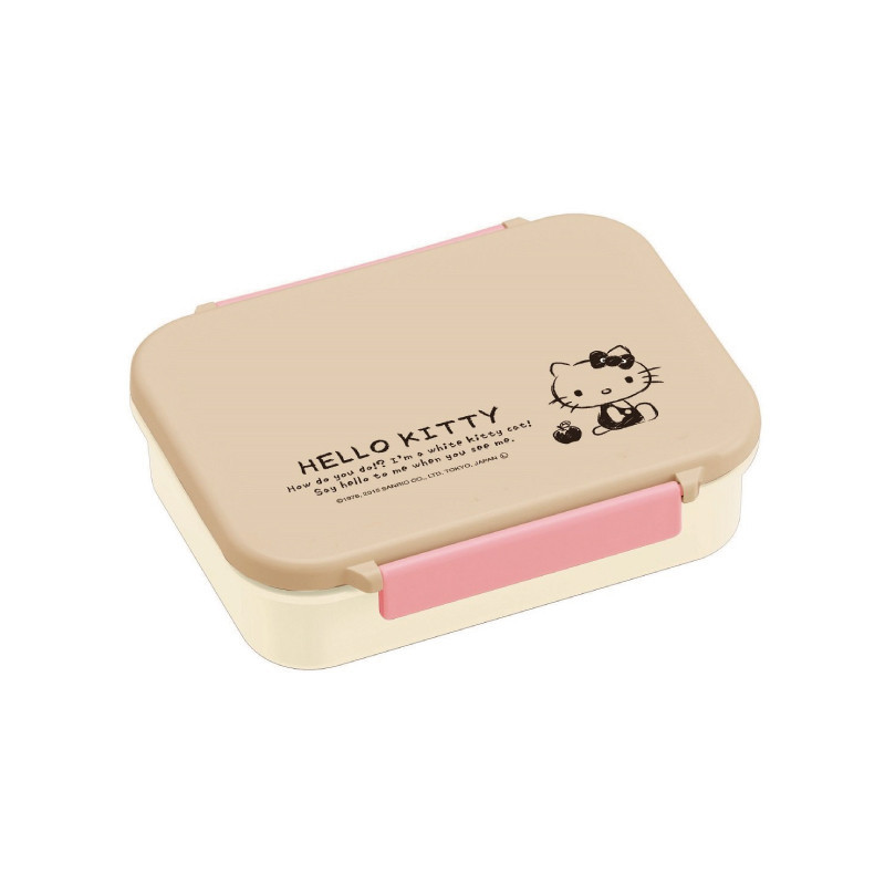 [KT猫同款]SKATER斯凯达 日本进口 HelloKitty不保温午餐盒 便当盒 -PM4CA 550ml 米色