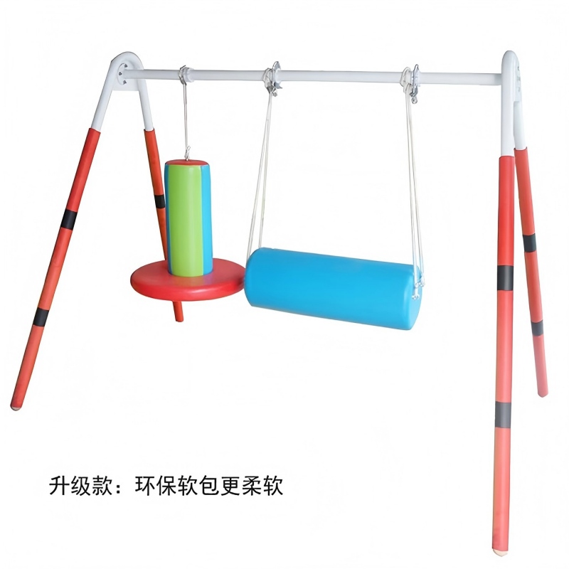 羊多多A字秋千儿童游乐玩具设备感官训练器材幼插棍吊带 加厚款颜色随机高清大图