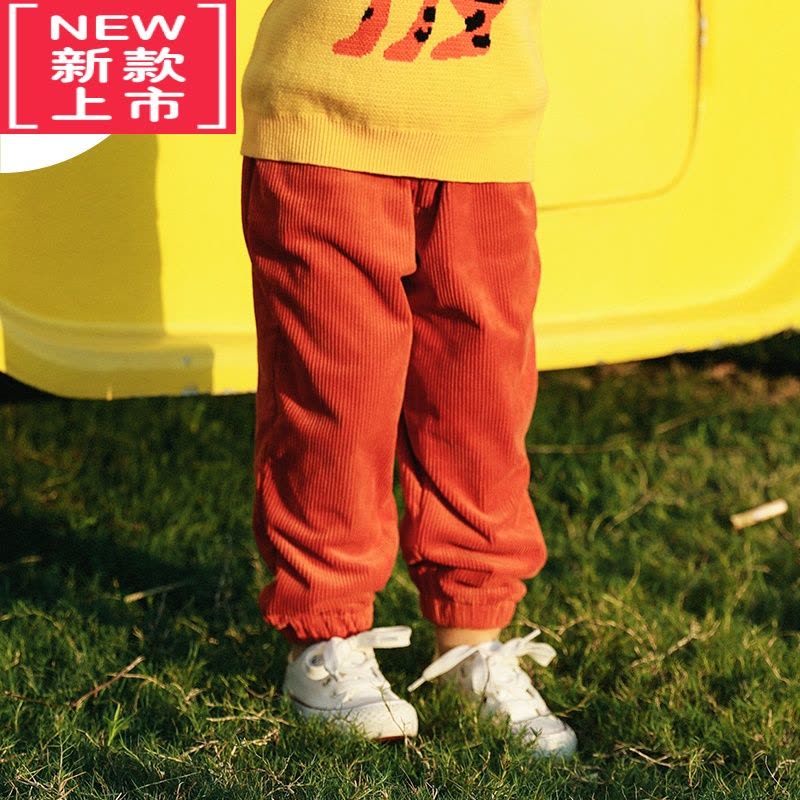 可莉允SOYO男女童加绒裤子秋冬新款儿童灯芯绒加厚保暖休闲裤保暖裤图片