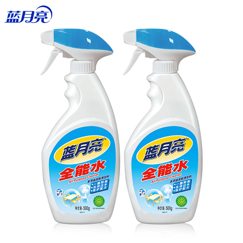 蓝月亮 全能水 500g/瓶*2 家电车身等多功能清洁剂 高效去污 无需过水高清大图