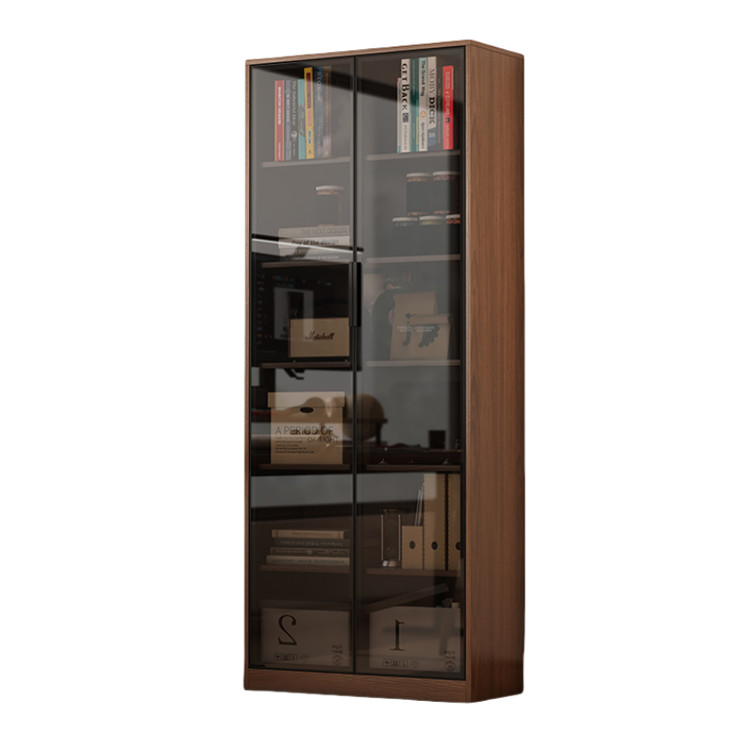 铭思达书柜两门台高清大图