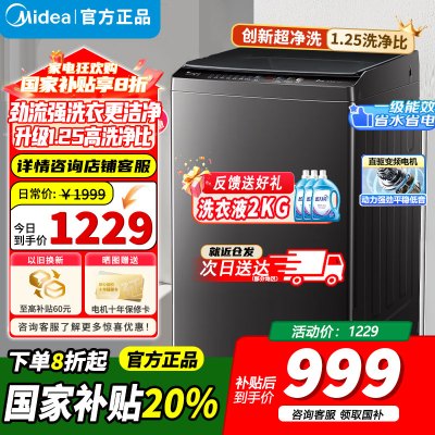 小天鹅10KG 波轮洗衣机TB100V26DT