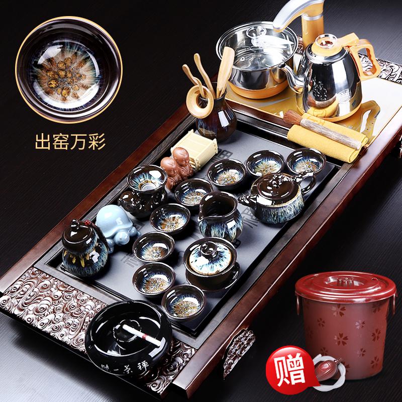 家柏饰(CORATED)紫砂功夫茶具套装家用客厅泡茶茶杯全自动茶盘办公室实台茶道高清大图