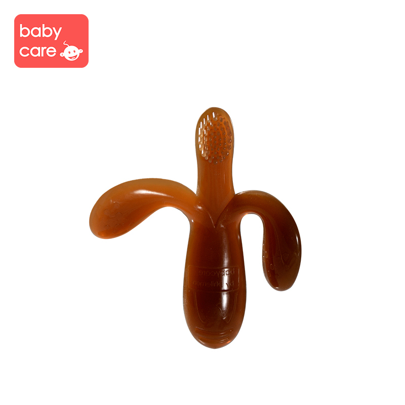 babycare婴儿牙胶 香蕉牙刷牙胶 纳米银硅胶磨牙棒宝宝咬咬胶 纳米银T301