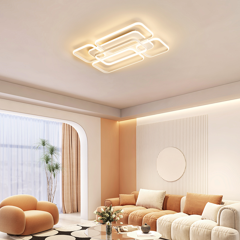 欧普照明轻奢叠层设计师款客厅灯LED吸顶灯简约米家智控套餐TC高清大图