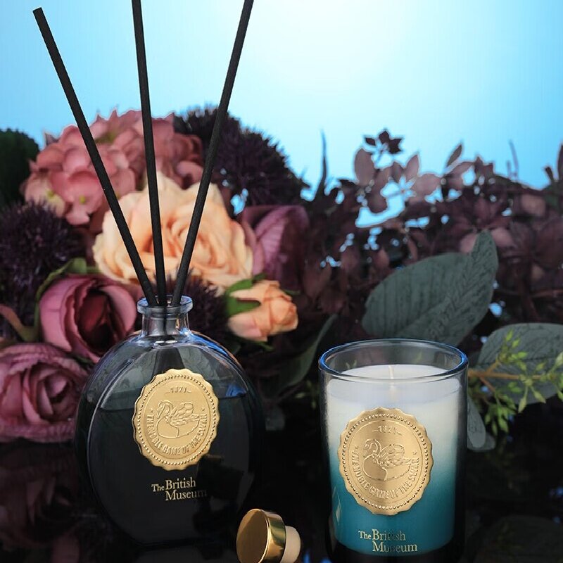 大英博物馆天鹅棋盘系列香氛蜡烛营造宁静氛围自然植物精油配方持久清新香气香薰精美套装高清大图