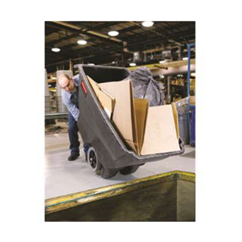 乐柏美 Rubbermaid 胶棉倾斜斗车 承重204.1kg 体积0.4立方米