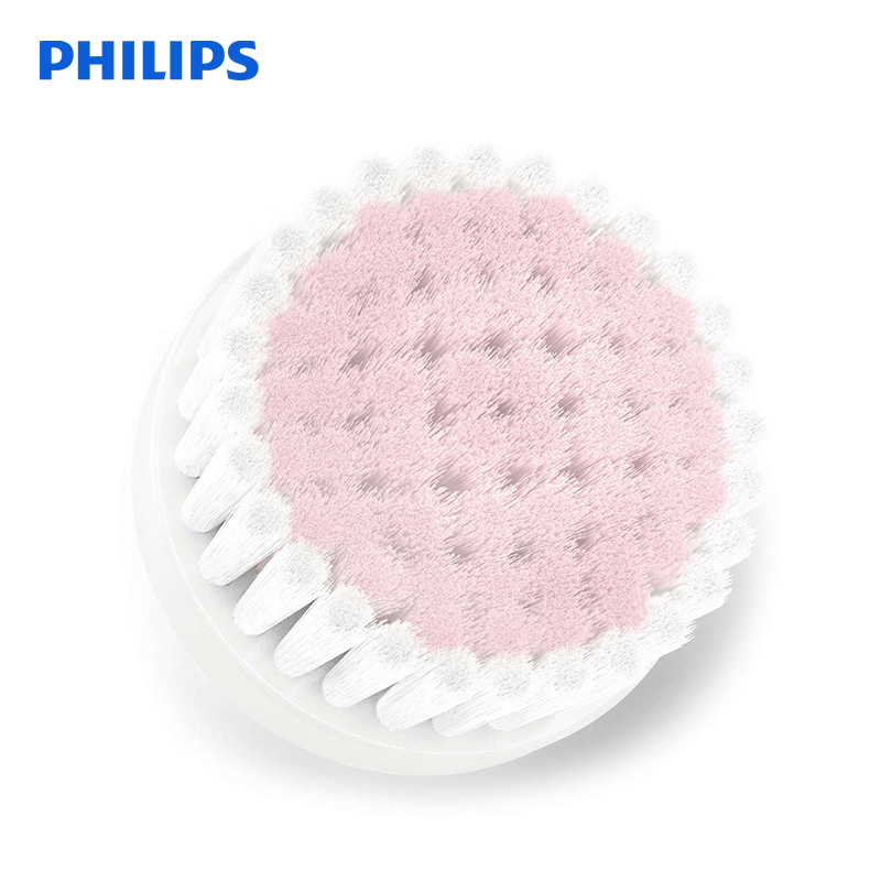 飞利浦(Philips) 电子美容器洁面仪 亮肤嫩白清洁仪超敏感刷头SC5993 浅粉