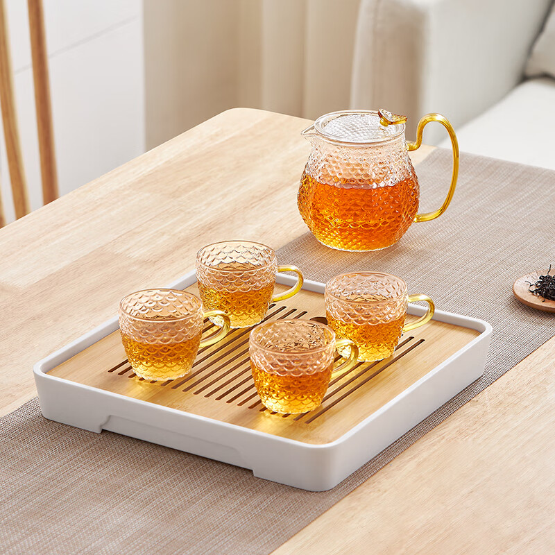 康宁 龙鳞茶具套装 EKCO (一壶四杯)套