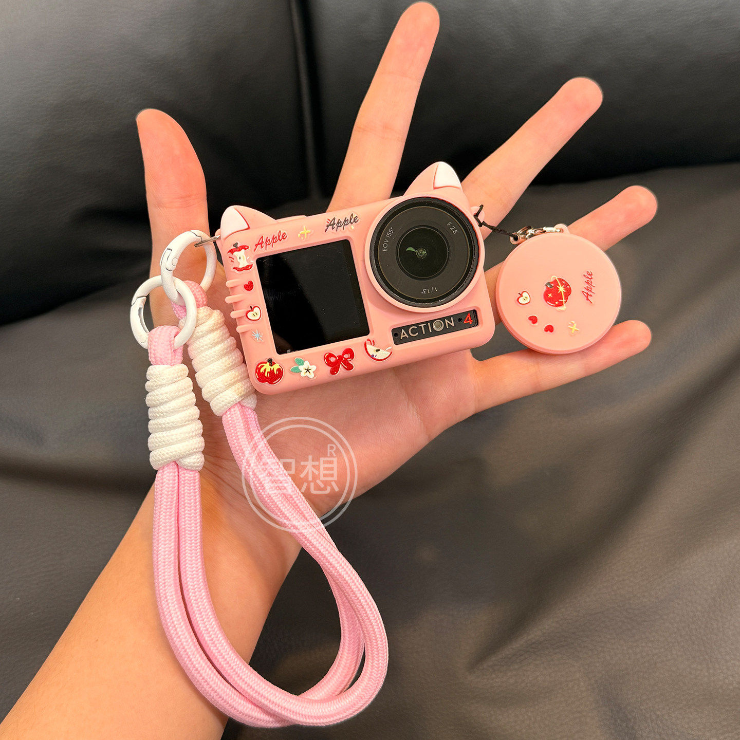 适用小天才电话手表表带Z10/Z9可爱挂脖Z11新款Z8Z7S保护套3139B高清大图