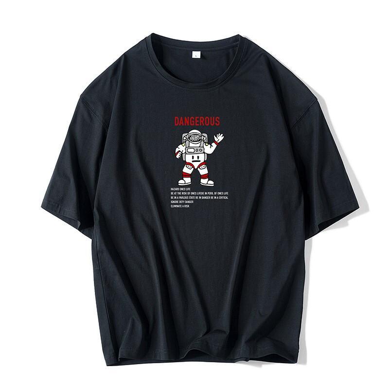 梵克公牛夏季短袖t恤男士小清新宽松打底衫牌卡通上衣服流体恤t