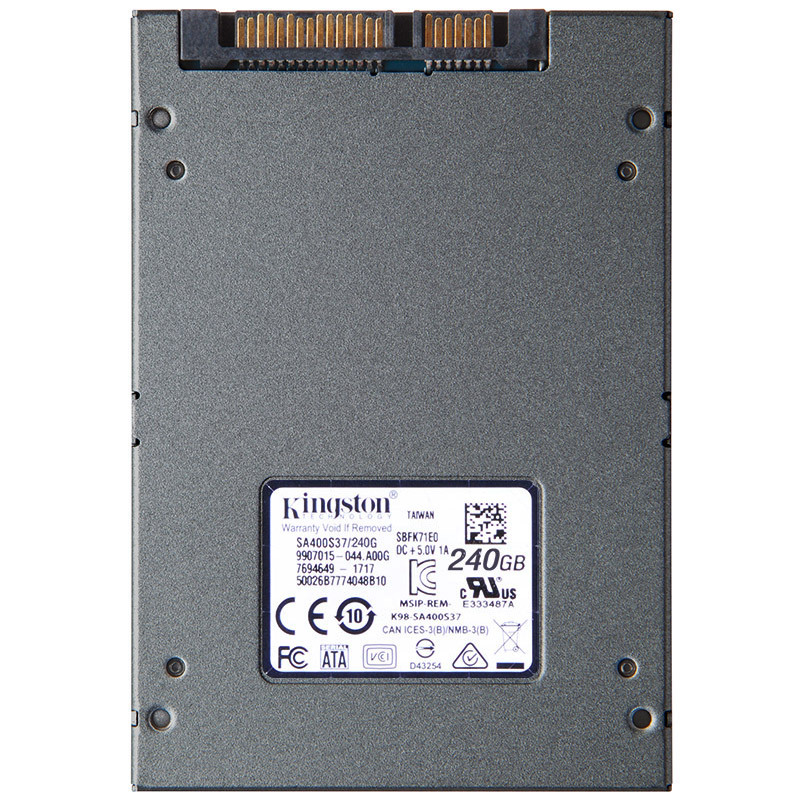 金士顿(KINGSTON) 240GB SSD固态硬盘 SATA3.0接口 A400系列 单个装